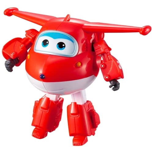 Super Wings - 5" Transforming Jett Airplane Toys Vehicle Action Figure| Flying Plane