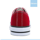Women’s Red Canvas Shoes Low Top Fashion Sneakers