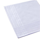 Men's Pure White 100% Cotton Handkerchief