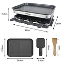 Indoor Grill Smokeless Korean BBQ Grill 2 IN 1 Griddle Electric Grill Raclette Kitchen