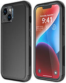 iPhone 14 Case [Shockproof] [Dropproof] [Tempered Glass Screen + Camera Lens Protector],