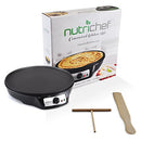 Electric Griddle & Crepe Maker | Nonstick 12 Inch Hot Plate Cooktop