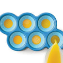 Fish Pop Molds, 6 Different Easy-release Silicone Popsicle Molds in One Tray