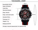 Men’s Stylish Wrist Watch, Genuine Silicone Strap Sport Watch