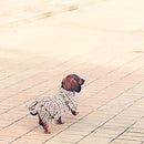 Frienda 2 Pieces Pet Dog Dresses Puppy Skirt with Leash Dog Plaid Dresses