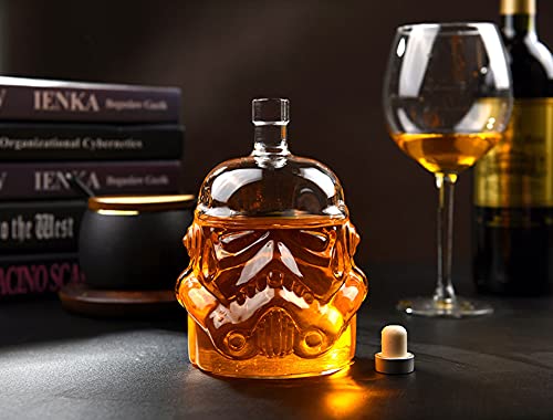 Transparent Creative Whiskey Decanter Set Stormtrooper Bottle With 2 Glass for Wine