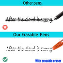 8 PCS Erasable Gel Pens, 8 Colors Quick Drying Rollerball Pens with 8 Refills, Friction Pens