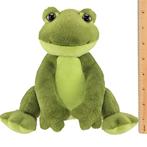 Bearington Ribbity Plush Stuffed Animal Frog, 8.5 Inches