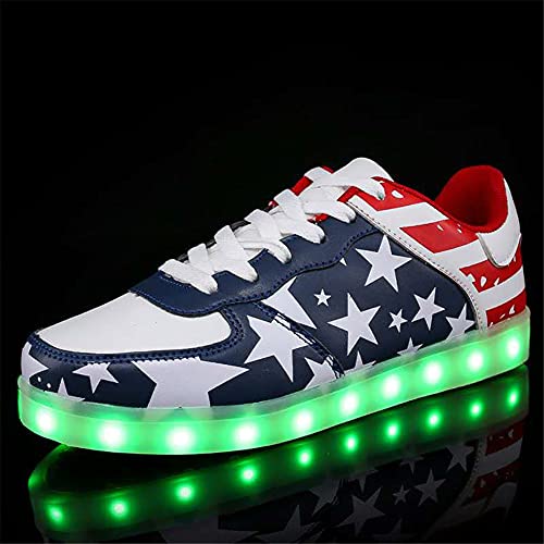 USB Charging Light Up Shoes Sports LED Shoes Dancing Sneakers SYDB551-Star-37