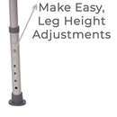 Carex Tub Transfer Bench -Shower Chair Transfer Bench with Height Adjustable Legs