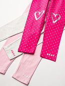 Girls' 3-Pack Legging Set|Multipack, Athletic/Casual, Pink Berry, 2T