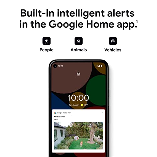 Google Nest Cam Outdoor or Indoor, Battery - 2nd Generation - 2 Pack