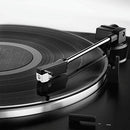 Fully Automatic Bluetooth Belt-Drive Stereo Turntable, Black, Hi-Fi, 2 Speed, Dust Cover, Anti-Resonance