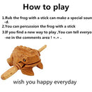 Percussion Instruments Wooden Frog Natural Wood Frog, Wooden Frog Musical Instrument.