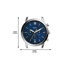 Fossil Men's Neutra Quartz Stainless Steel Chronograph Watch Bracelet Set