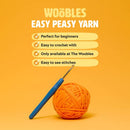 Crochet & Knitting Yarn for Beginners with Easy-to-See Stitches, Worsted Medium