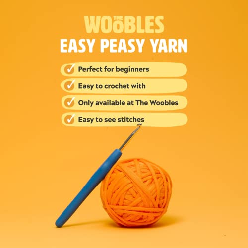 Crochet & Knitting Yarn for Beginners with Easy-to-See Stitches, Worsted Medium