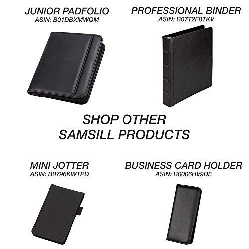 Professional Padfolio Bundle, Includes Removable Clipboard.5” Round Ring Binder