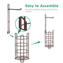 Toilet Paper Holder Toilet Paper Stand and Dispenser for 3 Spare Rolls Metal Wire