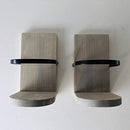 Hanging Wall Planter Wooden Hand Crafted Set of 2, Choice of Stain Color