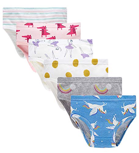 Little Girls Underwears Toddler Soft 100% Cotton Panties