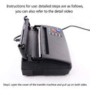 Black Tattoo Transfer Stencil Machine Thermal Copier Printer with Bonus Papers