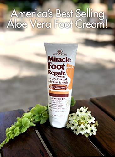 Foot Repair Cream | 60% Pure Aloe Vera Gel | Fast Relief for Dry, Cracked, Itchy Feet