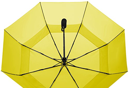 Amazon Basics Automatic Open Travel Umbrella with Wind Vent - Yellow