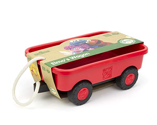 Sesame Street Elmo's Wagon, Red - Pretend Play, Motor Skills, Kids Toy Vehicle