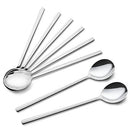 Spoons, 8 Pieces Stainless Steel Korean Spoons,8.5 Inch Soup Spoons,Korean Spoons