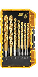 DEWALT Titanium Drill Bit Set, Pilot Point, 21-Piece (DW1361)