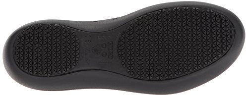 Crocs Women's At Work Ballet Flats| Slip Resistant Work Shoes, Black, 8 Women