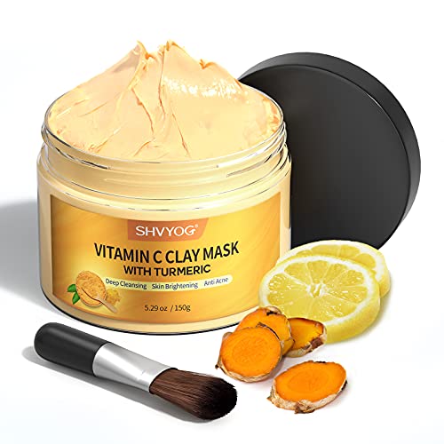 Turmeric Vitamin C Clay Mask with Kaolin Clay and Turmeric