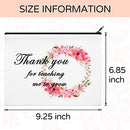 8Pcs Teacher Appreciation Gifts, Teacher Gifts Makeup Bag Canvas Cosmetic bag