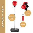 Punching Boxing Bag with Stand, for Kids & Adults, Height Adjustable