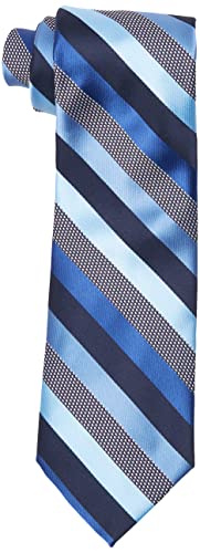 mens Microfiber Stripped Set neckties, Navy, One Size US