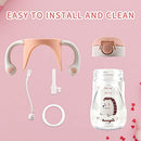 Baby Sippy Cup with Weighted Straw,Transition Bottle for 1 Year Old,Spill-Proof Toddlers Cup with Handle,Appropriate for Infant Older 6-12 Months,8oz(Apricot)