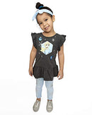 Disney Frozen II Girls Ruffled Top and Leggings Clothing Set