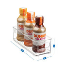 Set Of 8 Stackable Plastic Food Storage Bins - Refrigerator Organizer with Handles