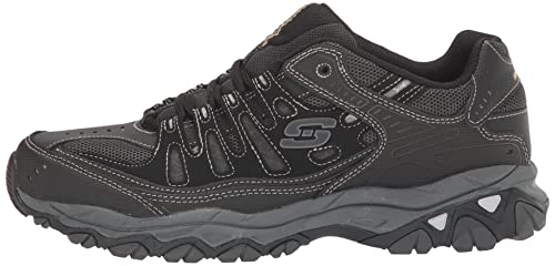 Skechers mens After Burn fashion sneakers, Black, 10 US