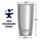 20 oz Tumbler, Stainless Steel, Vacuum Insulated with MagSlider Lid, Alpine Yellow