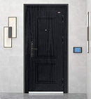 Matte Black Wallpaper Grain Wood Textured Wallpaper Vinyl Wrap Self-Adhesive