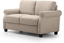 Loveseat Sofa / Easy, Tool-Free Assembly, Beige