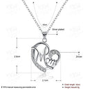 Gifts for Mom Mother Necklace Pendant Sterling Silver for Women Love Heart Mom