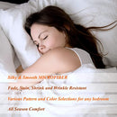 6 Piece Bed Sheet Set - Double Brushed Microfiber Print Sheet Set - 14" Deep Pocket