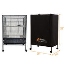Bird Cage Cover(Black) Good Night Birdcage Cover Black-Out Birdcage Cover Durable