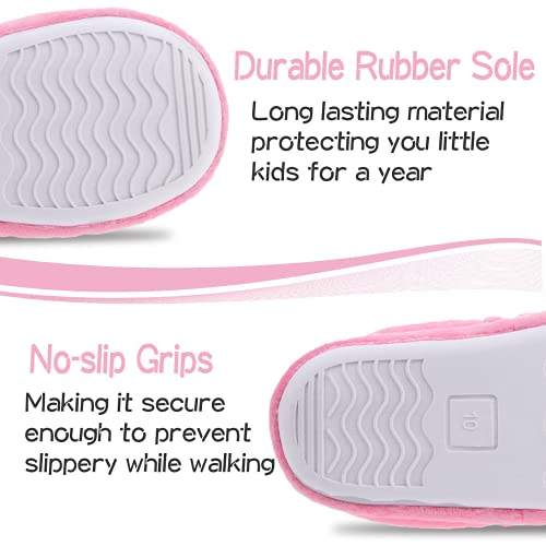 Slippers for Girls Warm Plush Mermaid No-Slip Memory Foam Slippers