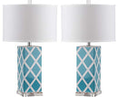 Modern Contemporary Light Blue 27-inch Home Office Desk Table Lamp