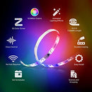 LED Light Strip, 50 Color Zones RGBIC, 16.4ft Wi-Fi LED Strip Works w/ Alexa, Google