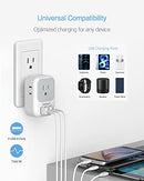 Multi Plug Outlet Extender with USB,Electrical 4 Outlet Box Splitter with 3 USB Wall